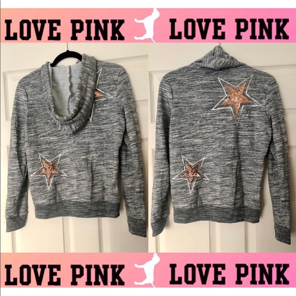 💗PINK VS 🌟Star Bling ✨Hoodie💗 - Picture 8 of 16